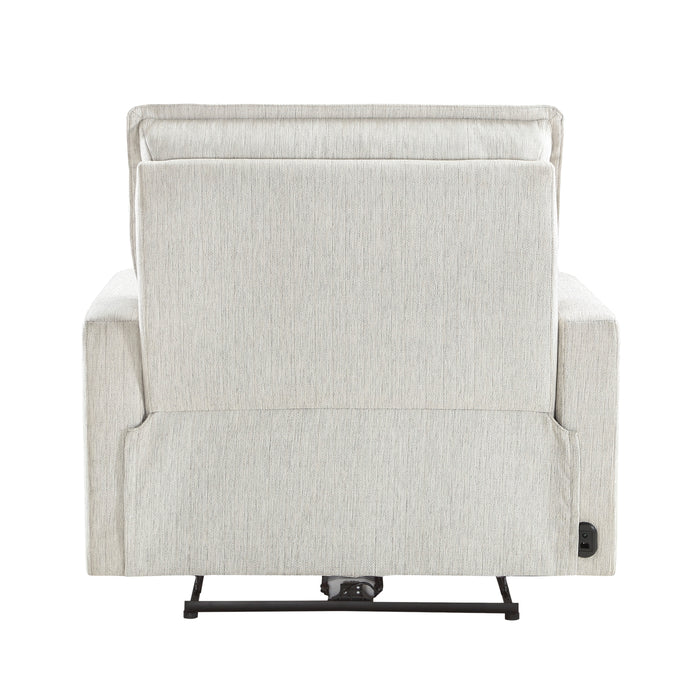 Salida Power Reclining Chair with Power Headrest in White - 9444HMP-1PWH