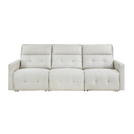 Salida (3)Power Double Reclining Sofa with Power Headrests in White - 9444HMP-3PWH* image