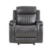 Broomfield Glider Reclining Chair in Gray - 9456DG-1 image