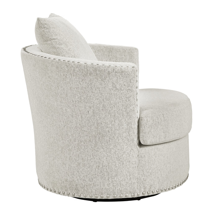 Morelia Swivel Chair in Beige - 9468BE-1