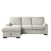 Morelia 2-Piece Sectional with Pull-out Bed and Left Chaise with Hidden Storage in Beige - 9468BE*2LC2R image