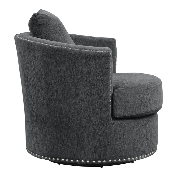 Morelia Swivel Chair in Gray - 9468CC-1