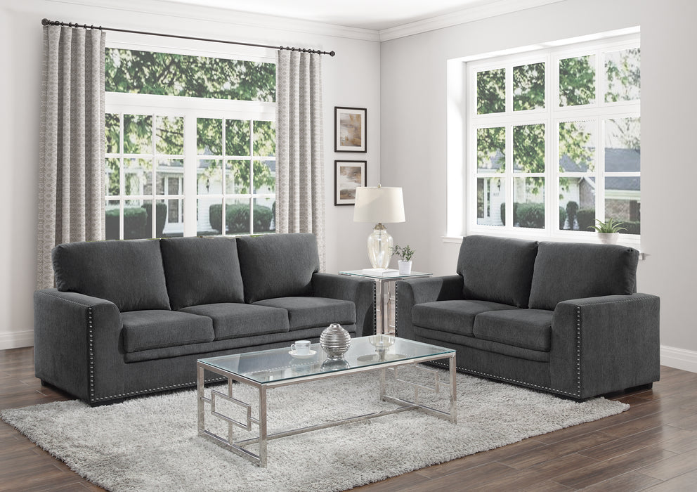 Morelia Loveseat in Gray - 9468CC-2