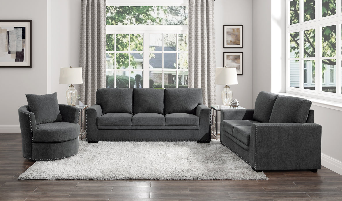 Morelia Loveseat in Gray - 9468CC-2