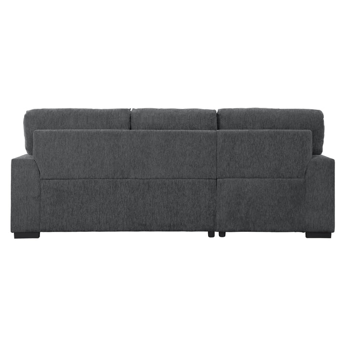 Morelia 2-Piece Sectional with Pull-out Bed and Left Chaise with Hidden Storage in Gray - 9468CC*2LC2R