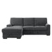 Morelia 2-Piece Sectional with Pull-out Bed and Left Chaise with Hidden Storage in Gray - 9468CC*2LC2R image