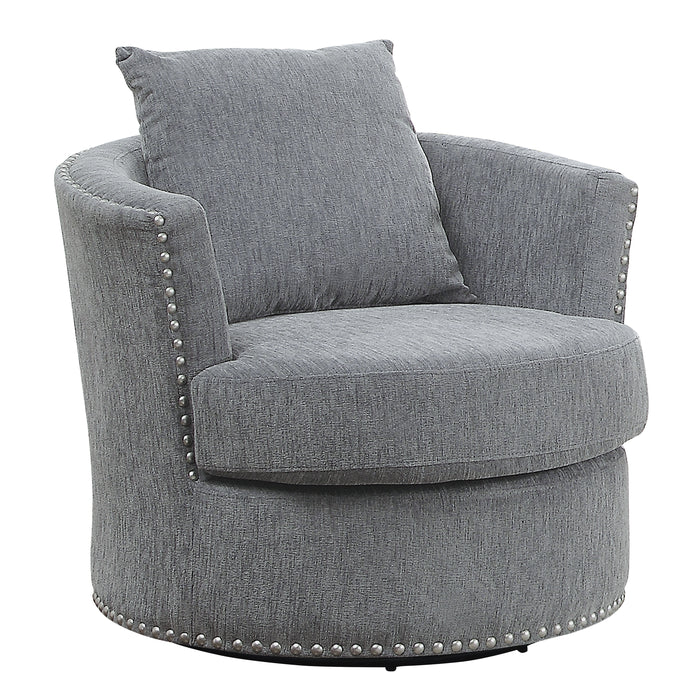 Morelia Swivel Chair in Gray - 9468DG-1