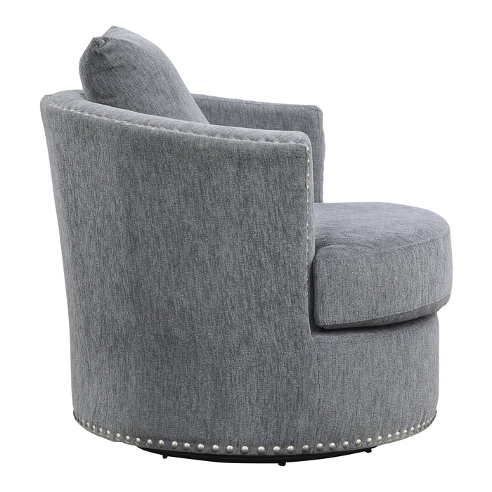 Morelia Swivel Chair in Gray - 9468DG-1