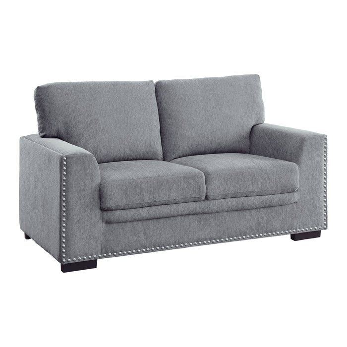 Morelia Loveseat in Gray - 9468DG-2