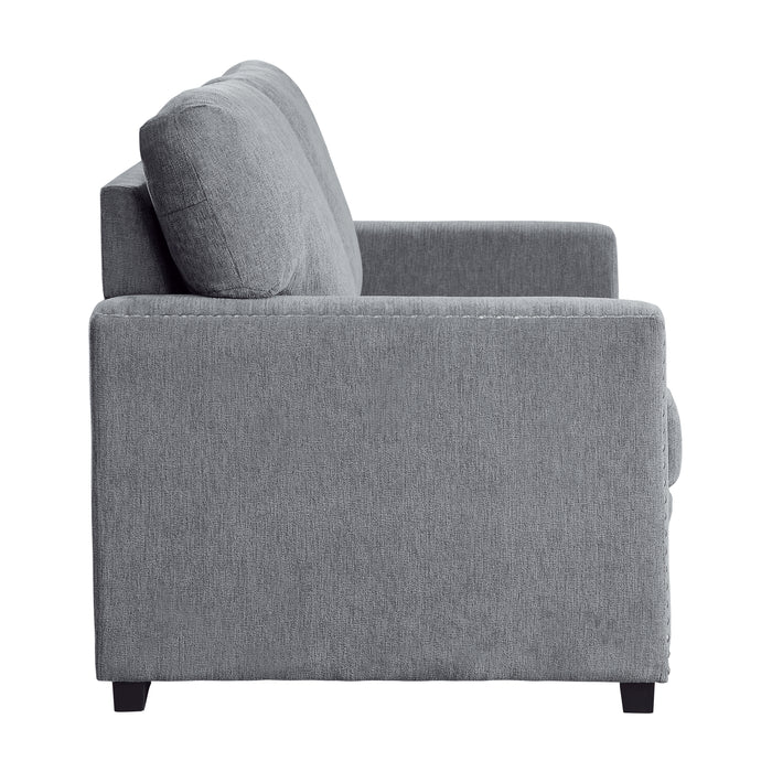 Morelia Loveseat in Gray - 9468DG-2