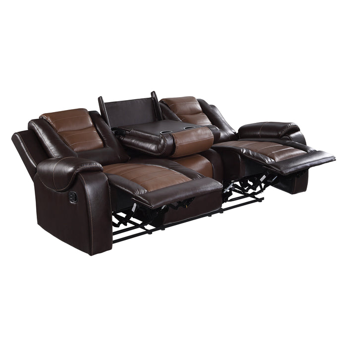 Briscoe 2pc Set: Sofa, Love in Brown - 9470BR*2