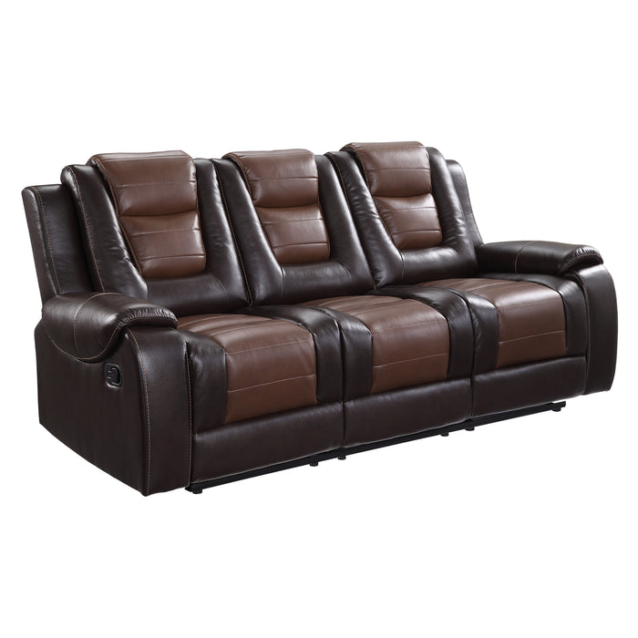 Briscoe 2pc Set: Sofa, Love in Brown - 9470BR*2