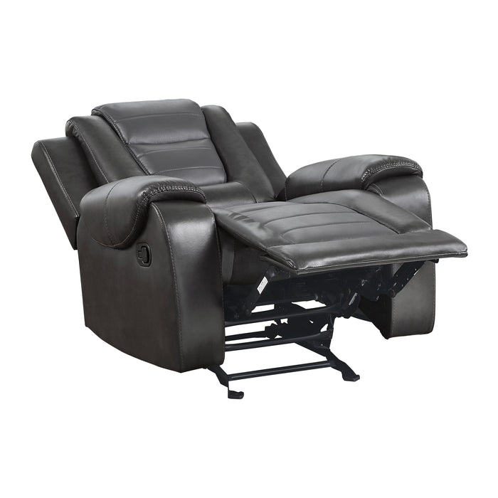 Briscoe Glider Reclining Chair in Gray - 9470GY-1