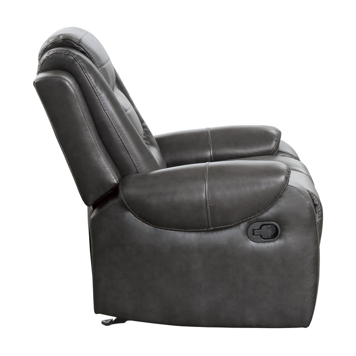 Briscoe Glider Reclining Chair in Gray - 9470GY-1