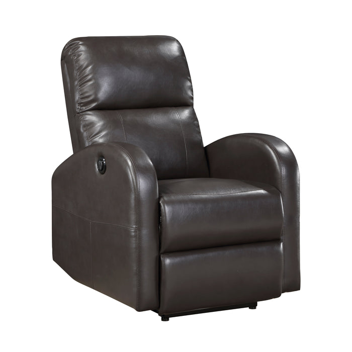 Wiley Power Reclining Chair in Brown - 9478BRW-1PW