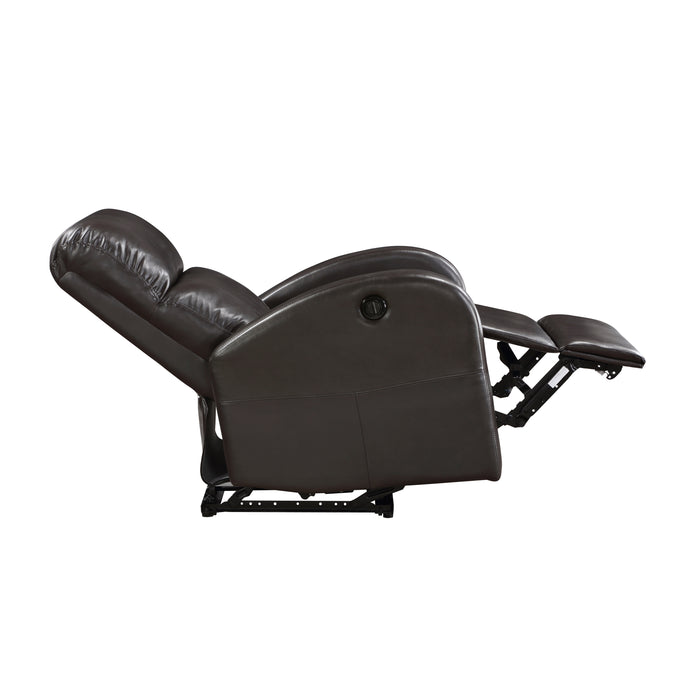 Wiley Power Reclining Chair in Brown - 9478BRW-1PW