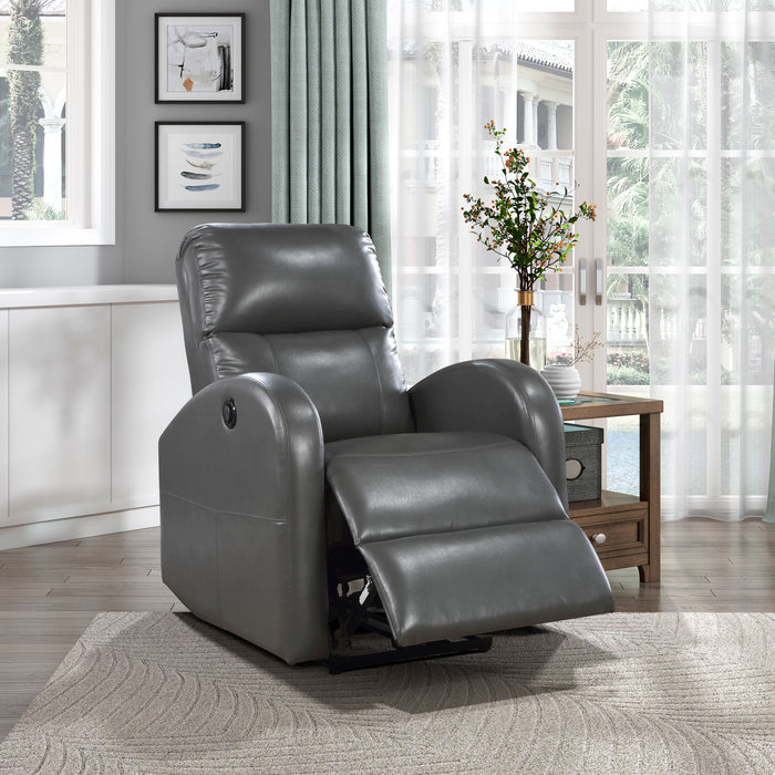 Wiley Power Reclining Chair in Gray - 9478GRY-1PW