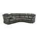 Centeroak 3-Piece Reclining Sectional with Left Console in Gray/Brown - 9479BRG*SC image