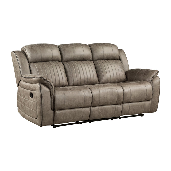 Centeroak Double Reclining Sofa in Brown - 9479SDB-3