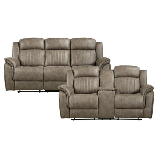 Centeroak 2pc Set: Sofa, Love in Brown - 9479SDB*2 image