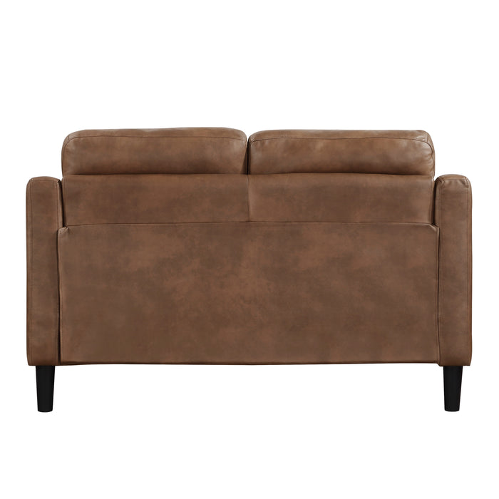 Mallory Loveseat in Brown - 9489BRW-2