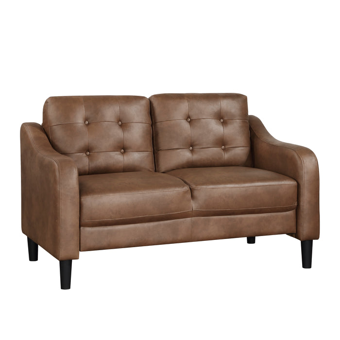 Mallory Loveseat in Brown - 9489BRW-2