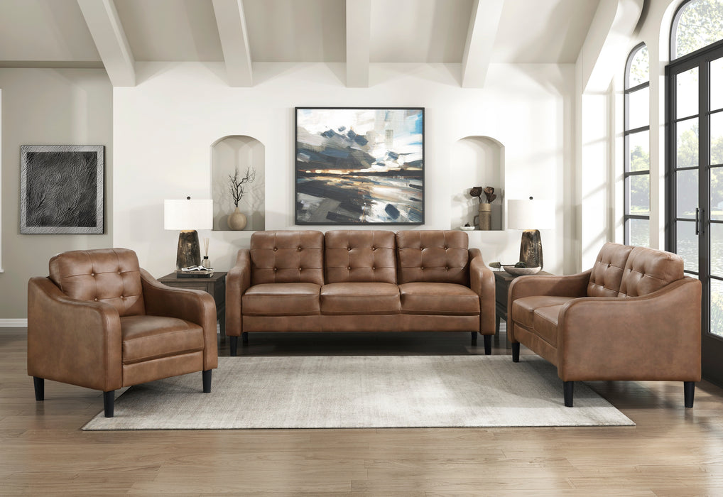 Mallory Loveseat in Brown - 9489BRW-2