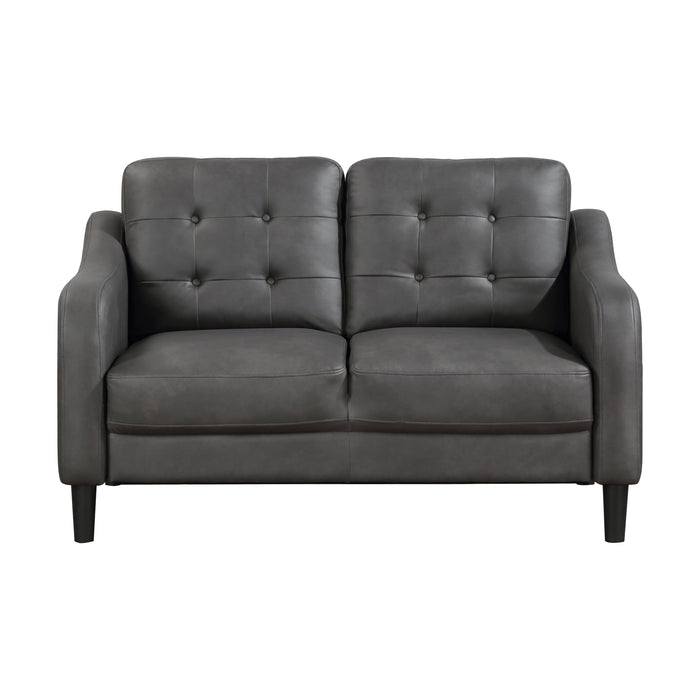 Mallory 2pc Set: Sofa, Love in Gray - 9489GRY*2