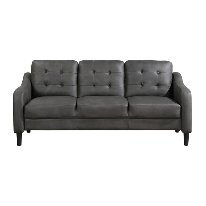 Mallory 2pc Set: Sofa, Love in Gray - 9489GRY*2