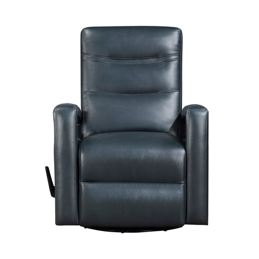 Camden Swivel Glider Reclining Chair in Blue - 9500NV-1 image