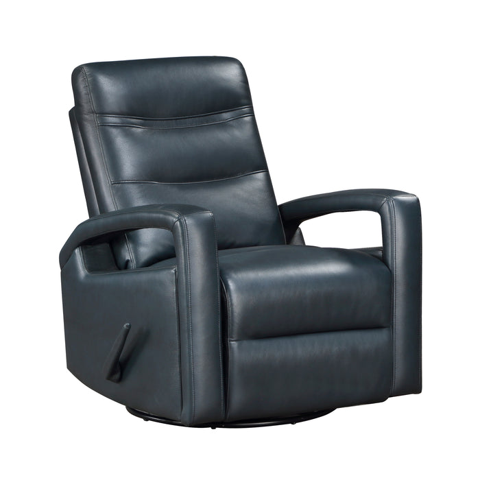 Camden Swivel Glider Reclining Chair in Blue - 9500NV-1