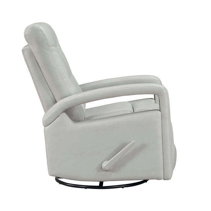 Camden Swivel Glider Reclining Chair in Gray - 9500SM-1