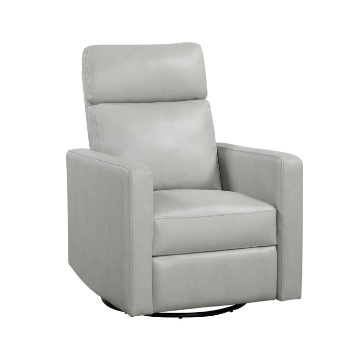 Olathe Swivel Glider Reclining Chair in Gray - 9504SM-1