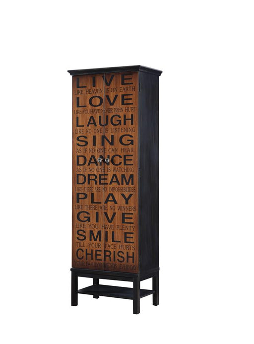 Lovegood 2-door Accent Cabinet Rich Brown and Black image