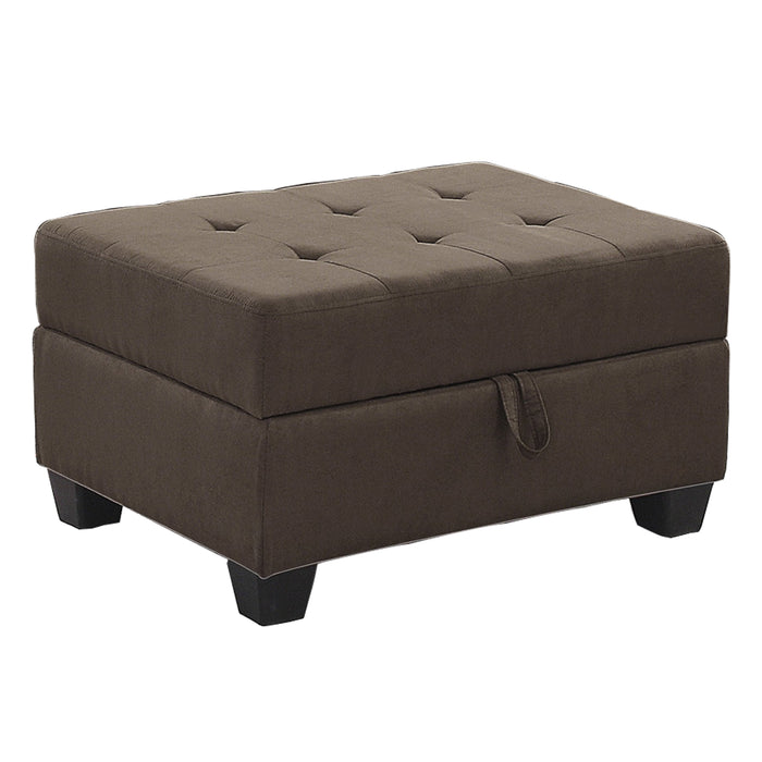 Maston Storage Ottoman in Brown - 9507CHC-4