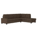 Maston 2-Piece Reversible Sectional with Drop-Down Cup Holders in Brown - 9507CHC*SC image