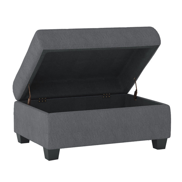 Maston Storage Ottoman in Gray - 9507DGY-4