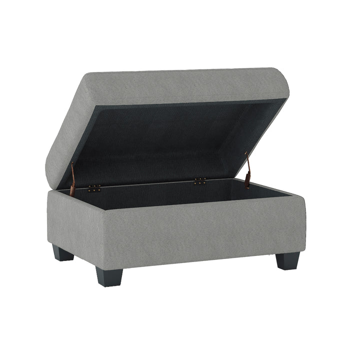 Maston Storage Ottoman in Gray - 9507GRY-4