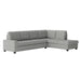 Maston 2-Piece Reversible Sectional with Drop-Down Cup Holders in Gray - 9507GRY*SC image