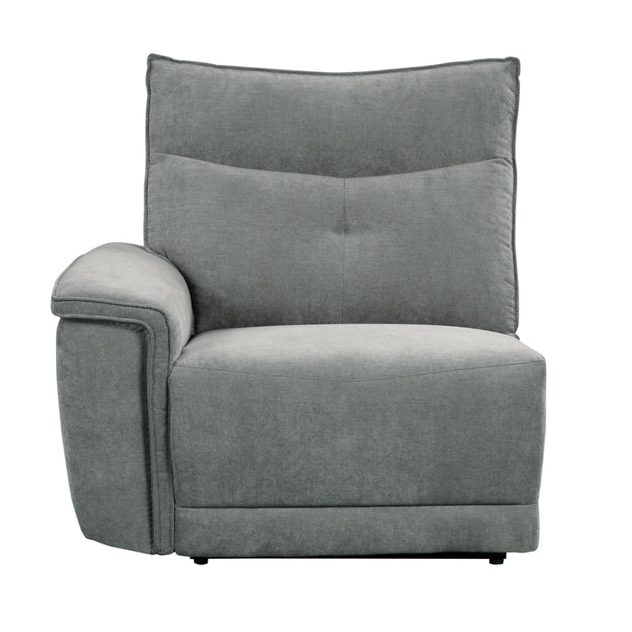 Tesoro (3)Power Double Reclining Loveseat with Center Console, Power Headrests and USB Ports in Gray - 9509DG-2CNPWH*