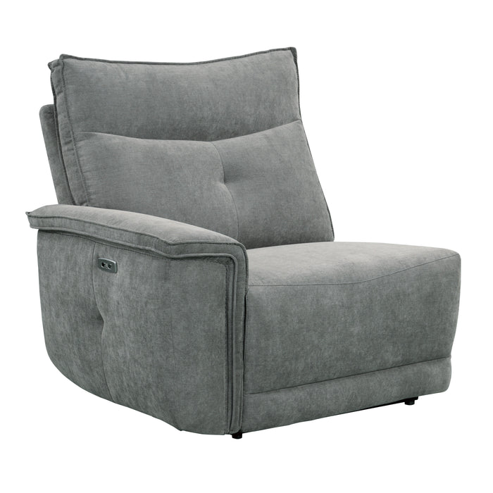 Tesoro (3)Power Double Reclining Sofa with Power Headrests and USB Ports in Gray - 9509DG-3PWH*