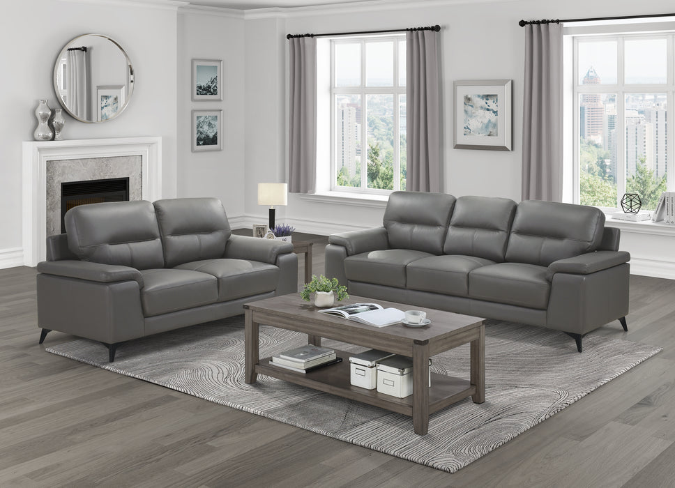 Mischa Sofa in Gray - 9514DGY-3