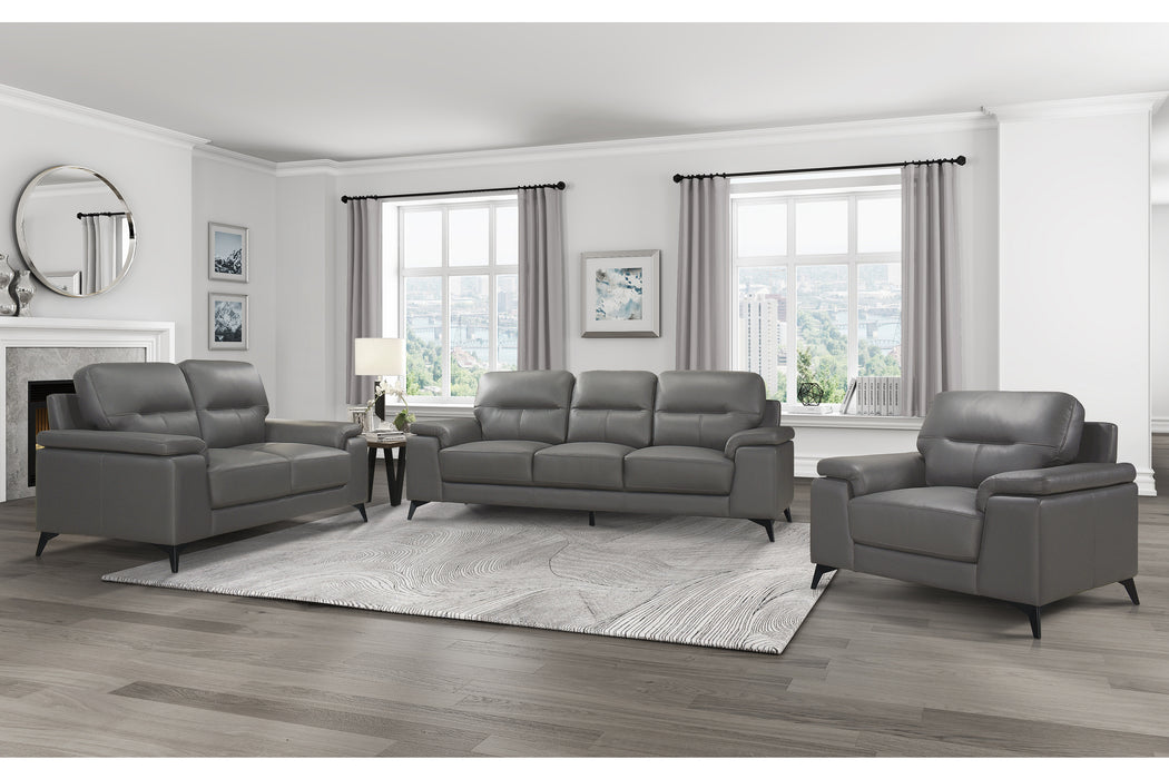 Mischa Loveseat in Gray - 9514DGY-2