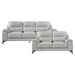 Mischa 2pc Set: Sofa, Love in Gray - 9514SVE*2 image