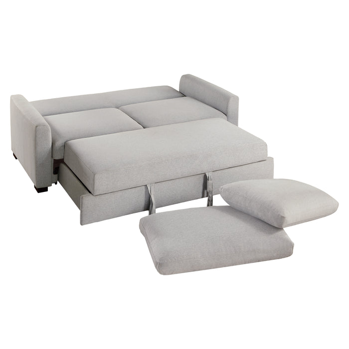 Price Convertible Studio Sofa with Pull-out Bed in Gray - 9525RF-3CL