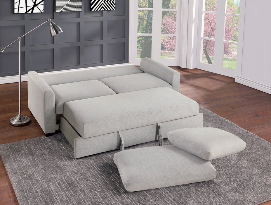 Price Convertible Studio Sofa with Pull-out Bed in Gray - 9525RF-3CL