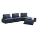 Ulrich 4-Piece Modular Sectional in Blue - 9545BU*4 image