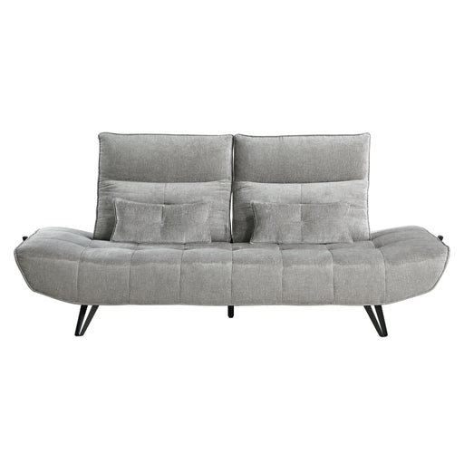 Quonsett Sofa with Power Adjustable Seat Depth and Manual Adjustable Headrests in Gray - 9556GRY-3PW image