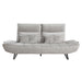 Quonsett Sofa with Power Adjustable Seat Depth and Manual Adjustable Headrests in Gray - 9556LGY-3PW image