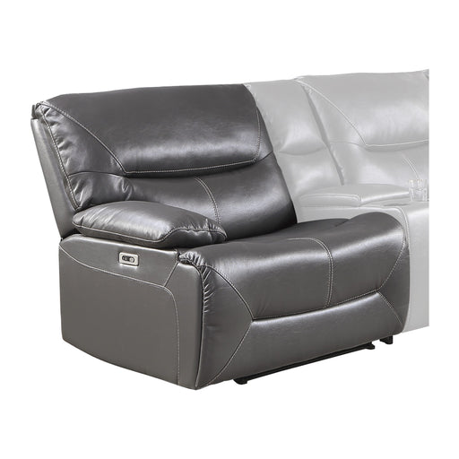 Dyersburg (1/6)Power Left Side Reclining Chair with USB Port in Gray - 9579GRY-LRPW image